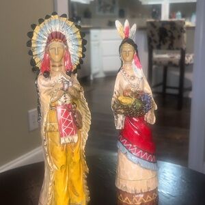 Hobby Lobby Native American Figurines - Multicolor